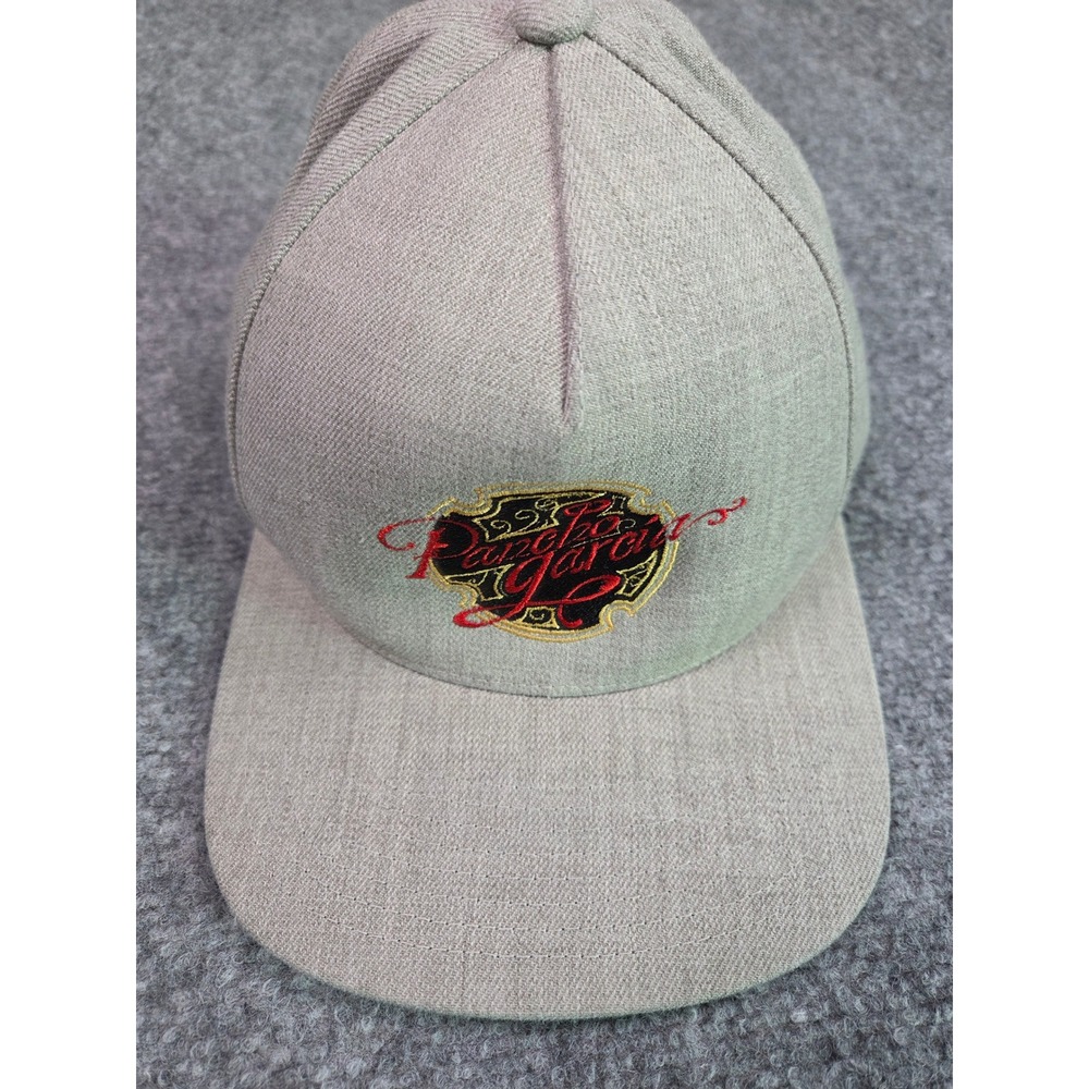 Yupoong Pancho Garcia Snapback Hat Mens OSFM Grey Flat Brim Wool Blend Cap